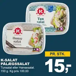 Let-Køb K-SALAT PÅLÆGSSALAT tilbud