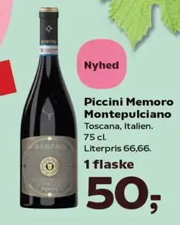 SuperBrugsen Piccini Memoro Montepulciano tilbud