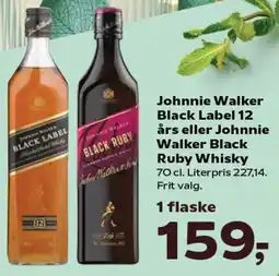 SuperBrugsen Johnnie Walker Black Label 12 års eller Johnnie Walker Black Ruby Whisky tilbud