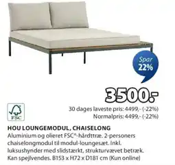 JYSK HOU LOUNGEMODUL, CHAISELONG tilbud