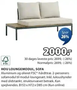 JYSK HOU LOUNGEMODUL, SOFA tilbud