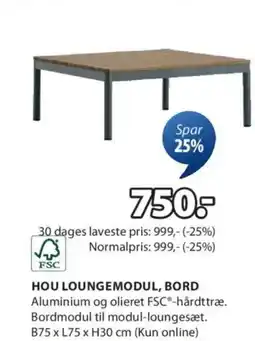 JYSK HOU LOUNGEMODUL, BORD tilbud