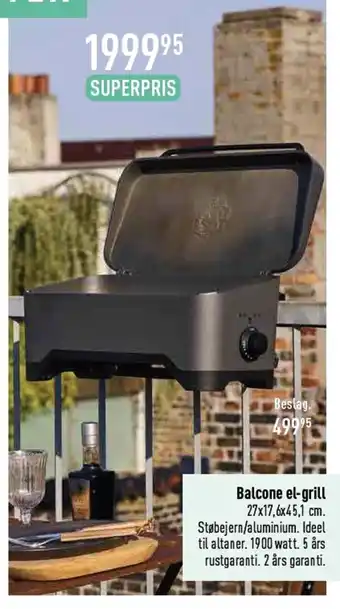 Imerco Balcone el-grill tilbud