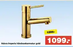 Bauhaus Adora Imperia håndvaskarmatur gold tilbud