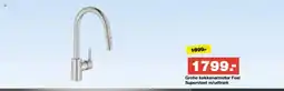 Bauhaus Grohe køkkenarmatur Feel Supersteel m/udtræk tilbud
