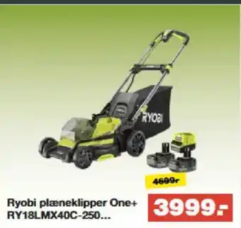 Bauhaus Ryobi plæneklipper One+ tilbud