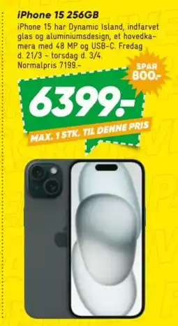 Bilka iPhone 15 256GB tilbud