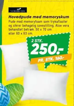 Bilka Hovedpude med memoryskum tilbud