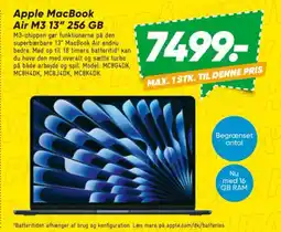 Bilka Apple MacBook Air M3 13" 256 GB tilbud