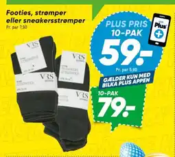 Bilka Footies, strømper eller sneakersstrømper tilbud