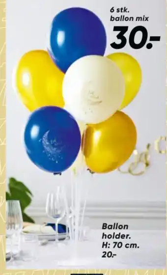 Bilka 6 stk. ballon mix tilbud