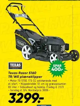 Bilka Texas Razor 5160 TR/WE plæneklipper tilbud