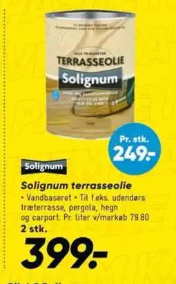 Bilka Solignum terrasseolie tilbud