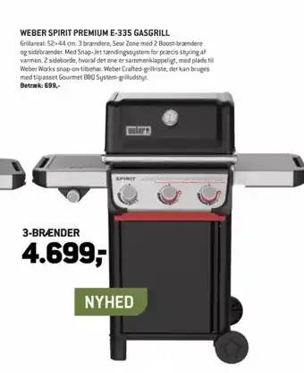 XL-BYG Weber spirit premium e-335 gasgrill tilbud