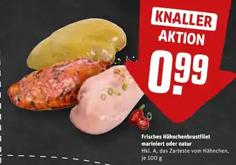 REWE Frisches hähnchenbrustfilet mariniert oder natur tilbud