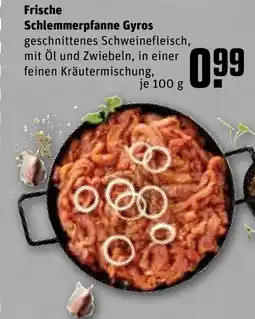 REWE Frische schlemmerpfanne gyros tilbud