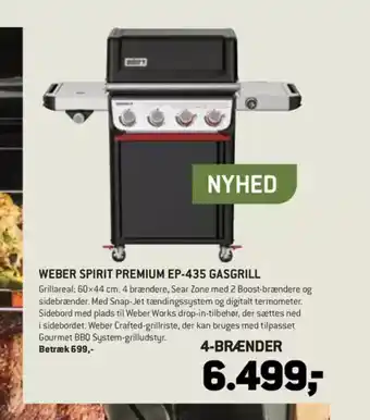 XL-BYG Weber spirit premium ep-435 gasgrill tilbud