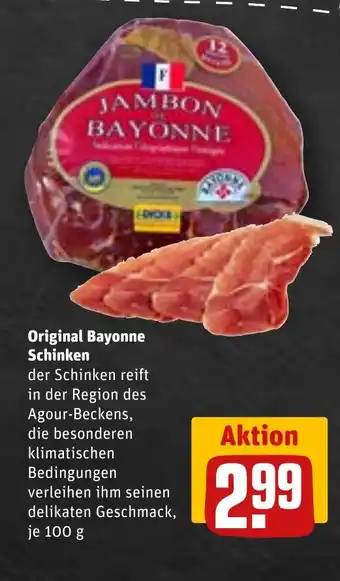 REWE Original bayonne schinken tilbud