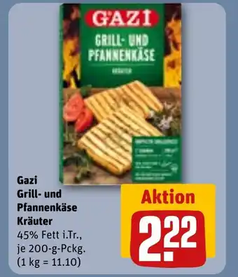 REWE GAZI Grill- und pfannenkäse kräuter tilbud