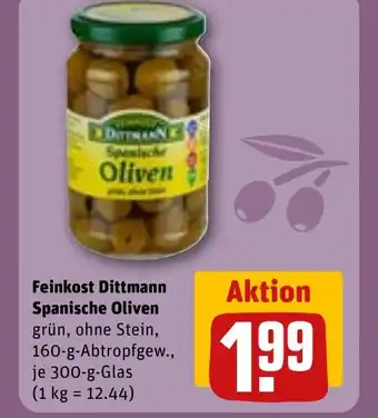 REWE Feinkost dittmann spanische oliven tilbud