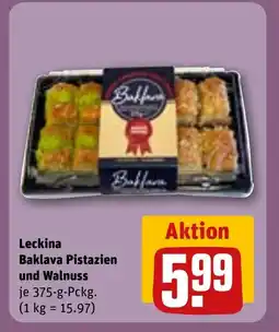 REWE Leckina baklava pistazien und walnuss tilbud