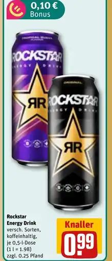 REWE DE ROCKSTAR Energy drink tilbud