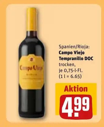 REWE Campo viejo tempranillo doc tilbud