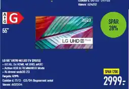 Elgiganten LG 55UR78 4K LED TV (2023) tilbud