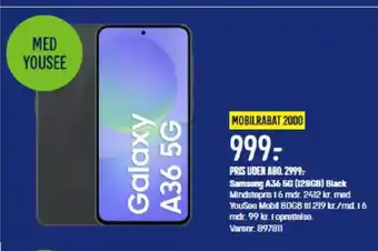 Elgiganten Samsung A36 5G (128GB) tilbud