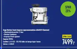 Elgiganten Sage Barista Touch Impress espressomaskina 61160219 (børstet) tilbud