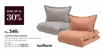 SengeSpecialisten Turiform forma sengetøj tilbud