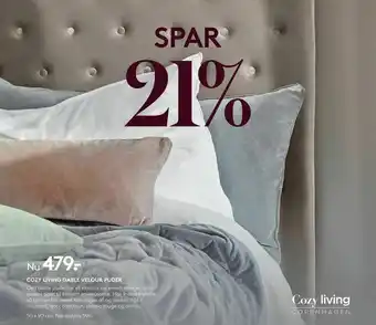 SengeSpecialisten Cozy living gable velour puder tilbud