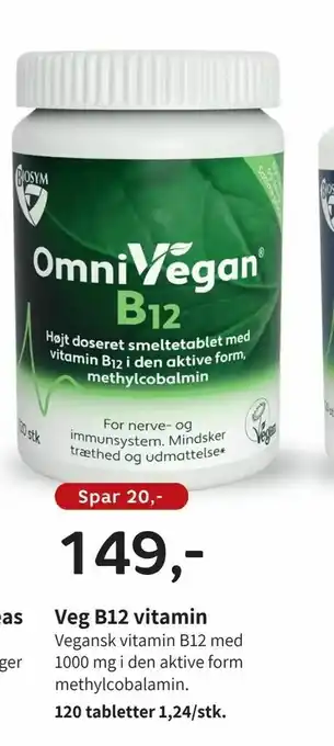 Helsam Veg B12 vitamin tilbud