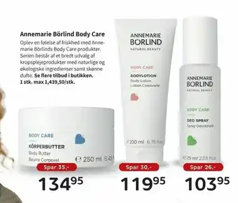 Helsam Annemarie Börlind Body Care tilbud