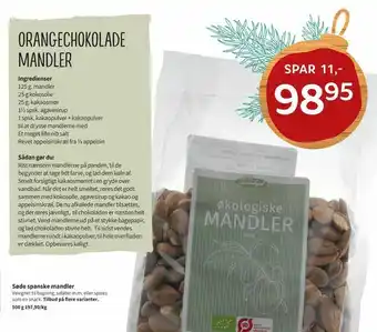 Helsam Søde spanske mandler tilbud