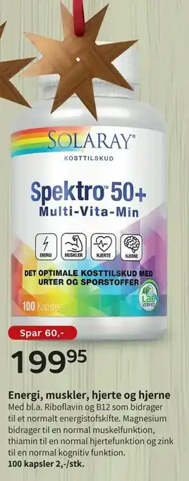 Helsam Energi, muskler, hjerte og hjerne tilbud