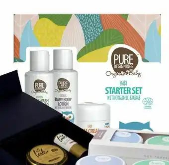 Helsam Gavesæt til baby med krops wash, lotion og bum balm til bleområdet tilbud
