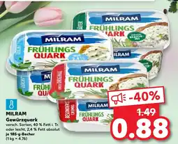 Kaufland MILRAM Gewürzquark tilbud