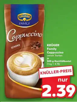 Kaufland KRÜGER Family Cappuccino tilbud