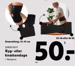 Lidl Ryg- eller knæbandage tilbud