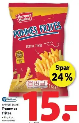 Lidl POMMES FRITES 1000 G tilbud