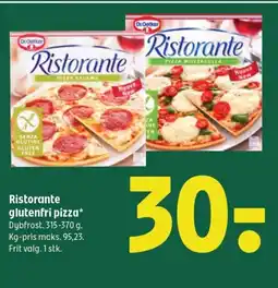 Coop 365 Ristorante glutenfri pizza tilbud