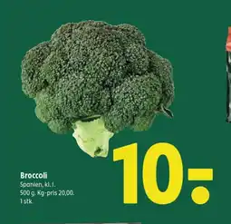 Coop 365 Broccoli Spanien, kl. I. tilbud