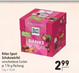 Citti Ritter Sport Schokowürfel verschiedene Sorten je tilbud