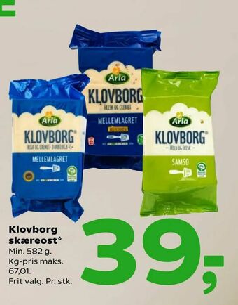 Coop 365 Klovborg skæreost tilbud