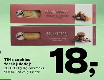 TIMs cookies fersk juledej