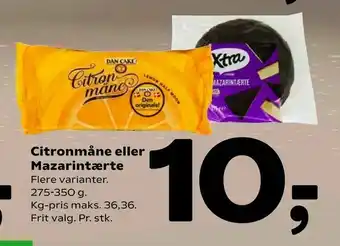 Coop 365 Citronmåne eller Mazarintærte tilbud