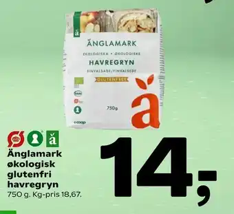 Coop 365 Änglamark økologisk glutenfri havregryn tilbud