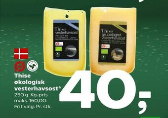Coop 365 Thise økologisk vesterhavsost tilbud