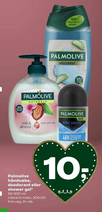 Coop 365 Palmolive håndsæbe, deodorant eller shower gel tilbud